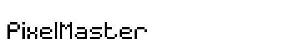 PixelMaster font preview