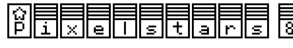 Pixelstars & Stripes font