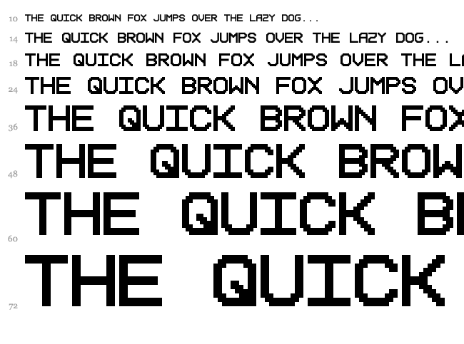 Reduction font waterfall