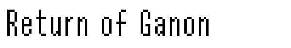 Return of Ganon font