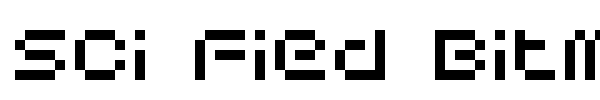 Sci Fied Bitmap font