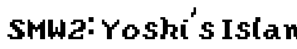 SMW2: Yoshi's Island font