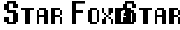 Star Fox/Starwing font