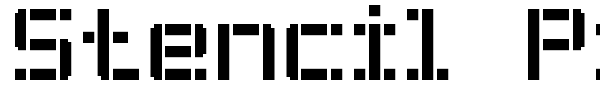 Stencil Pixel-7 font