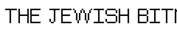 The Jewish Bitmap font preview