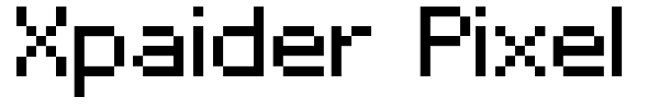 Xpaider Pixel Explosion 02 font