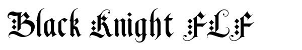 Black Knight FLF font