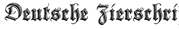 Deutsche Zierschrift font