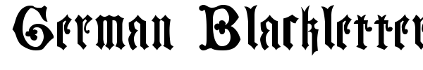 German Blackletters, 15th c. font