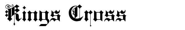 Kings Cross font