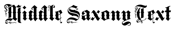 Middle Saxony Text font preview