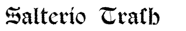 Salterio Trash font