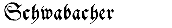 Schwabacher font