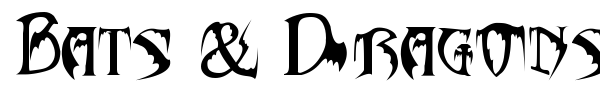 Bats & Dragons - Abaddon font preview