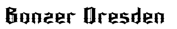 Bonzer Dresden font
