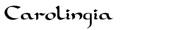 Carolingia font preview