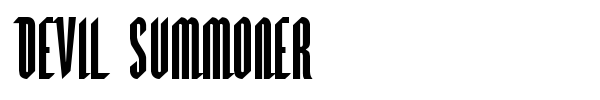 Devil Summoner font preview