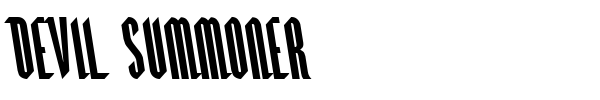 Devil Summoner font preview