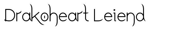 Drakoheart Leiend font