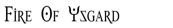 Fire Of Ysgard font preview