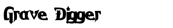 Grave Digger font preview