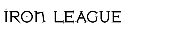 Iron League font