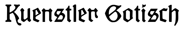 Kuenstler Gotisch font