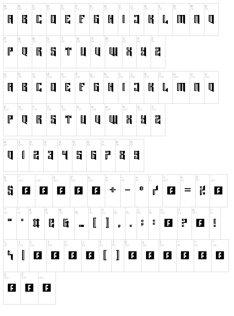 Lord Juusai Reigns font map