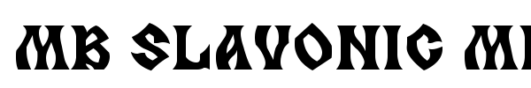 MB Slavonic Minsk font