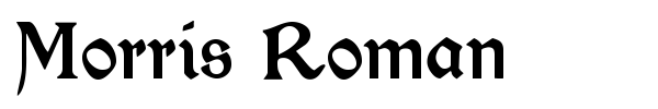 Morris Roman font preview