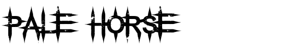 Pale Horse font