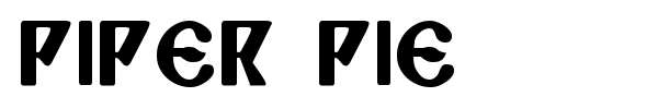 Piper Pie font preview