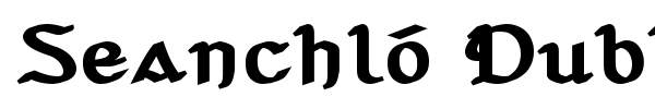 Seanchl?? Dubh font preview