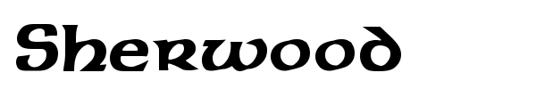 Sherwood font