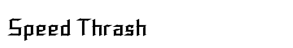Speed Thrash font