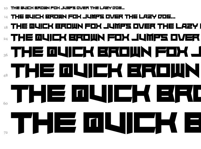 Superdie font waterfall