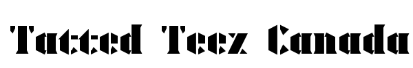 Tatted Teez Canada font