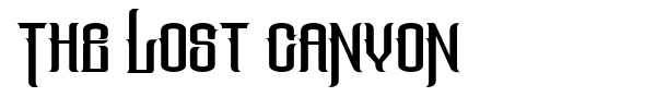 The Lost Canyon font