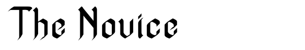 The Novice font