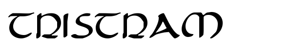 Tristram font