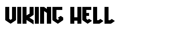 Viking Hell font