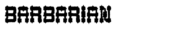 Barbarian font