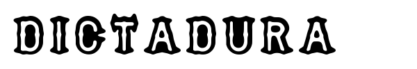 Dictadura font preview