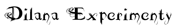 Dilana Experimentype font