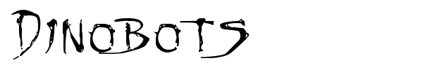 Dinobots font preview