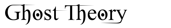 Ghost Theory font