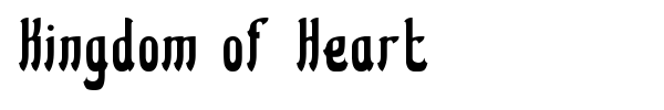 Kingdom of Heart font
