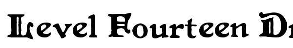 Level Fourteen Druid font preview