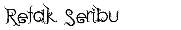 Retak Seribu font