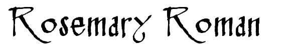 Rosemary Roman font